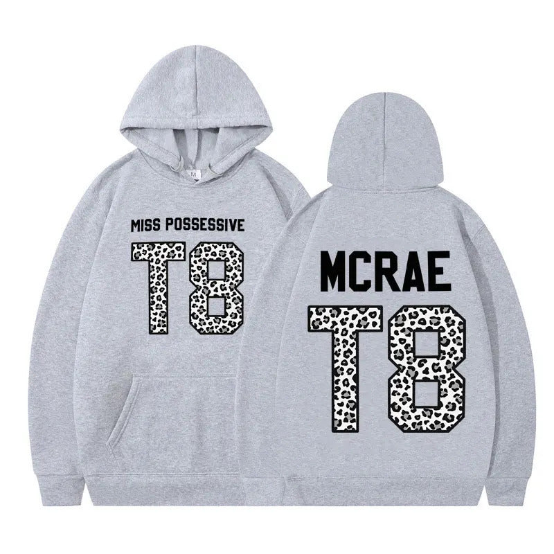 Tate McRae Miss Possessive Tour T8 Leopard Graphic Hoodie Men