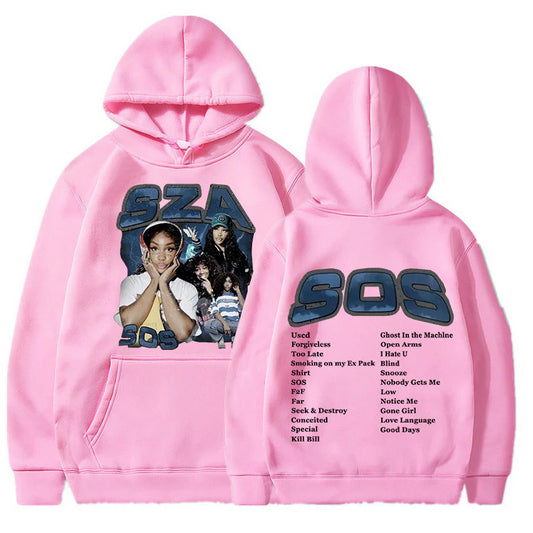 SZA SOS Good Days Hoodie Concert Tour SOS Music Album Print Hoodie