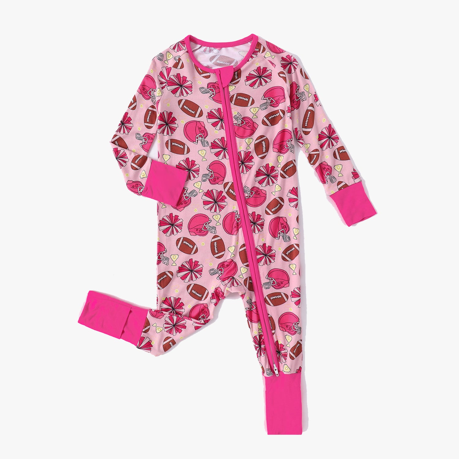 Lenygoods Bamboo Baby Pajamas Convertible Zipper Footie Pajamas Romper