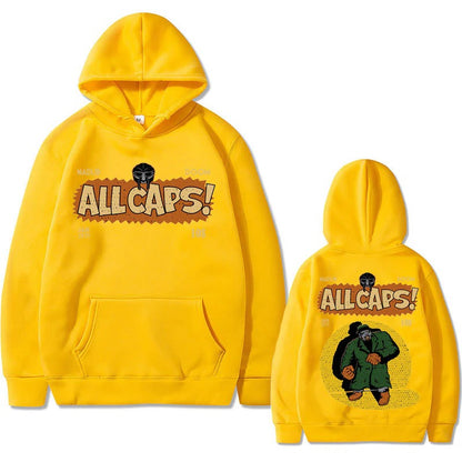 MF DOOM Hoodie Madlib Doom Print Hoodies Pullover Hoodie
