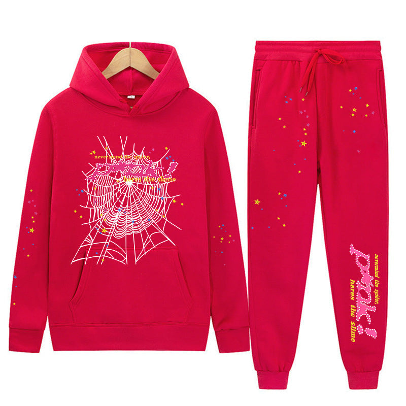 Sp5der p*nk V2 Hoodie Sweatpant Set Sp5der Tracksuit