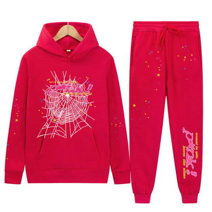 Sp5der p*nk V2 Hoodie Sweatpant Set Sp5der Tracksuit