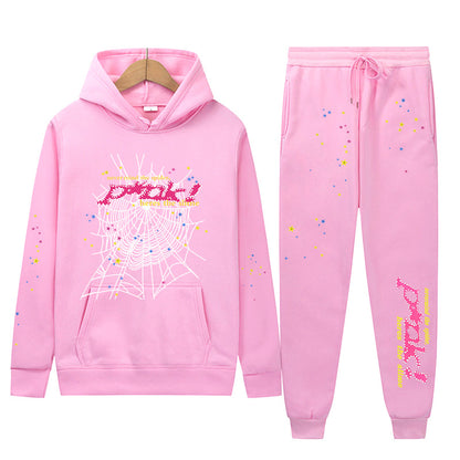 Sp5der Hoodie and Sweatpant Set Streetwear Sp5der Tracksuit