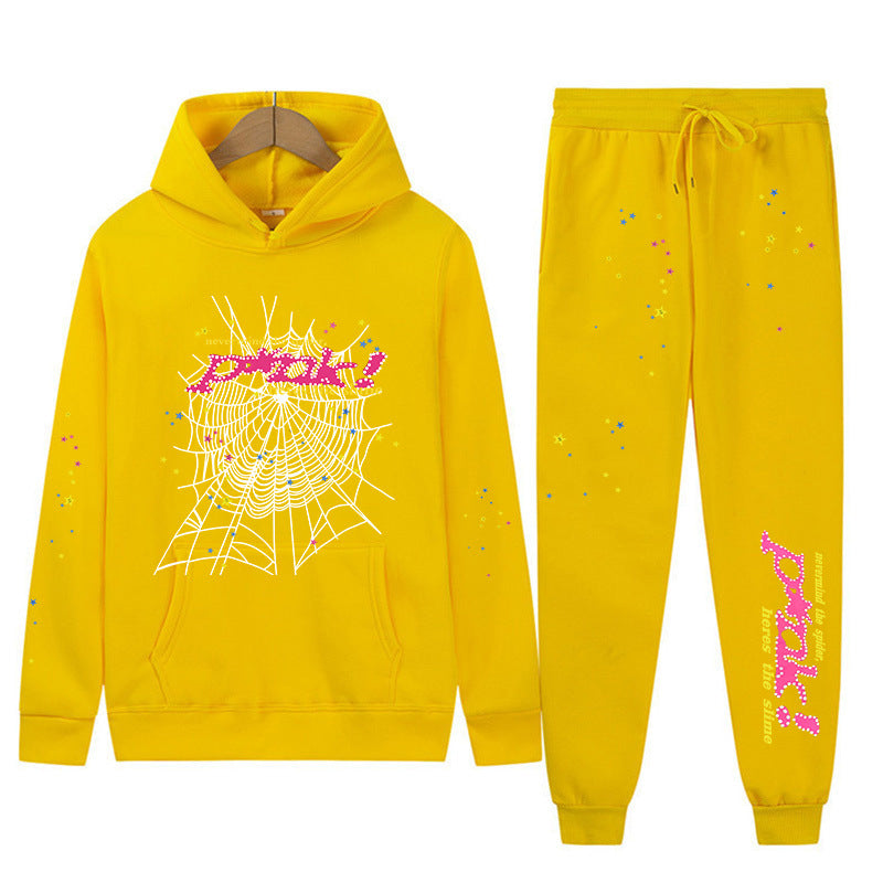 Sp5der Hoodie and Sweatpant Set Streetwear Sp5der Tracksuit