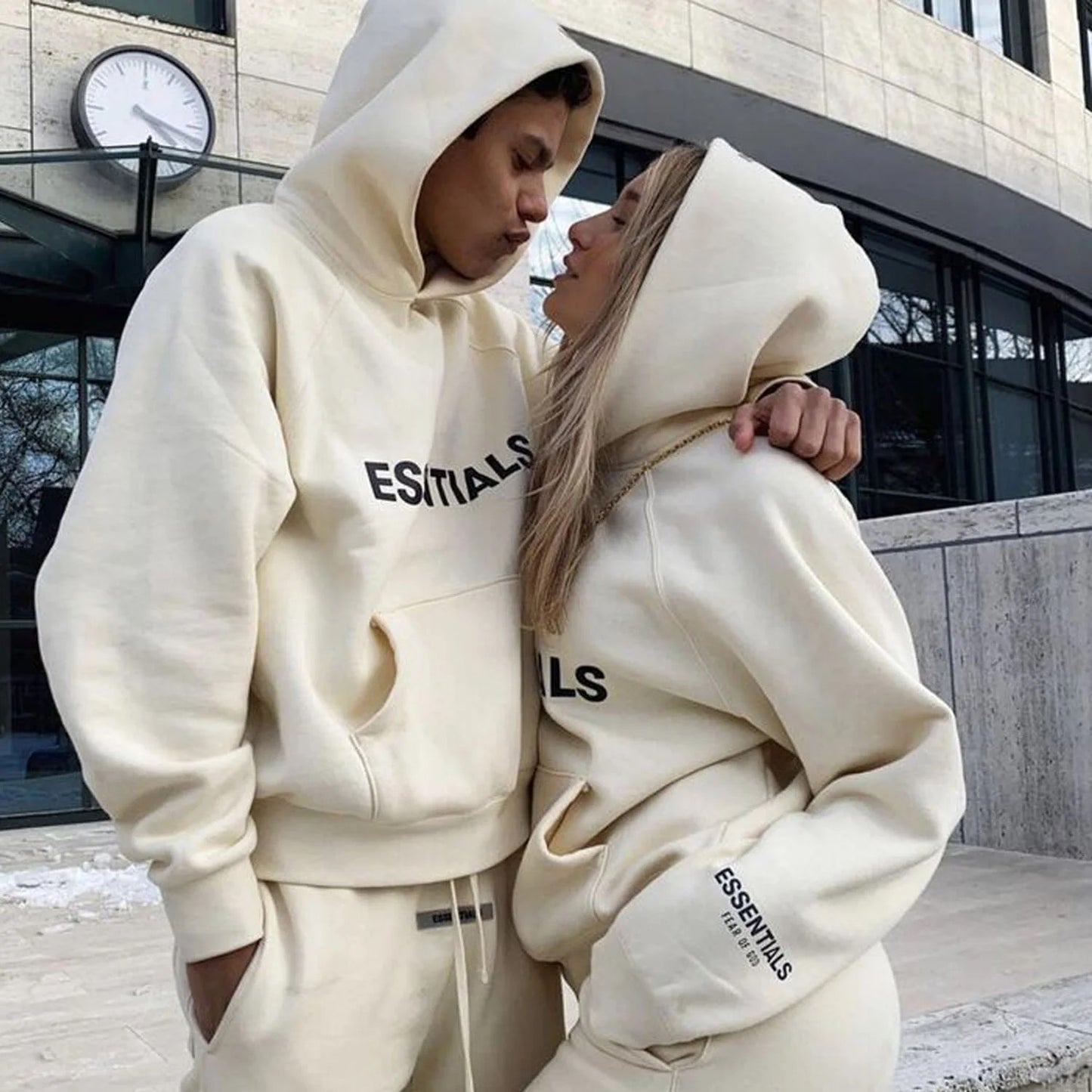 Unisex Essentials Hoodie Long Sleeve Pullover