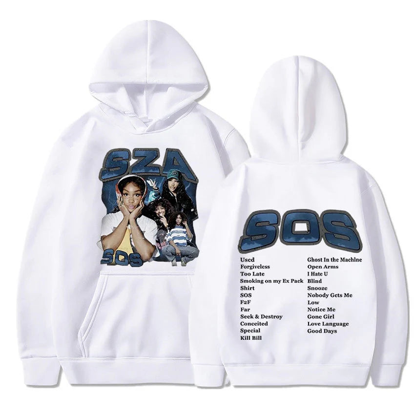 SZA SOS Good Days Hoodie Concert Tour SOS Music Album Print Hoodie