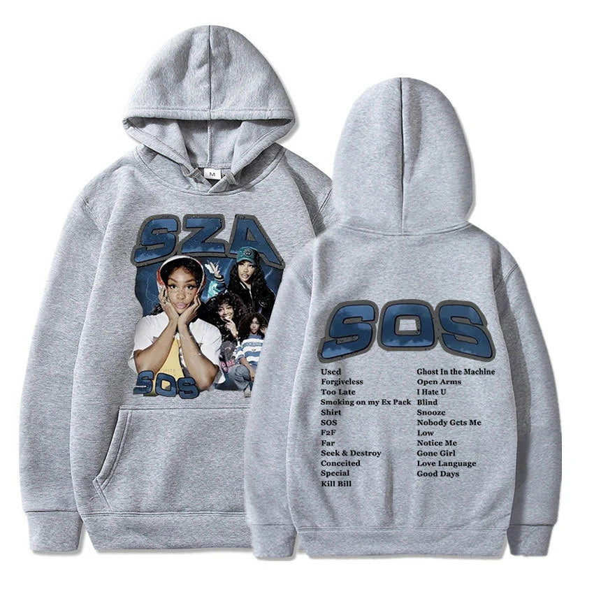 SZA SOS Good Days Hoodie Concert Tour SOS Music Album Print Hoodie