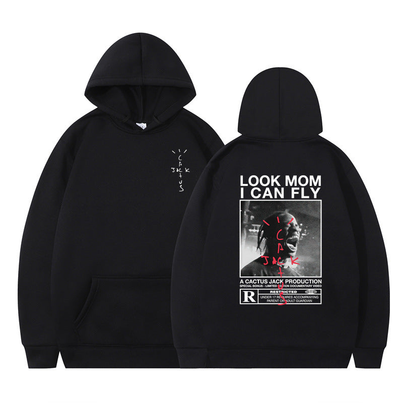 Travis Scott Cactus Jack Look Mom I Can Fly Graphic Hoodie
