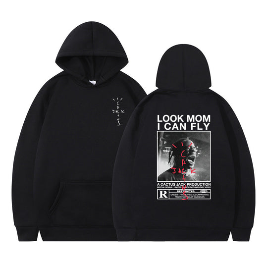 Travis Scott Cactus Jack Look Mom I Can Fly Graphic Hoodie