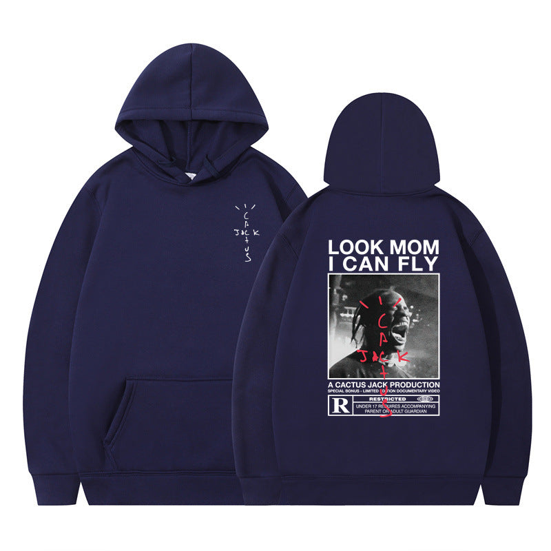 Travis Scott Cactus Jack Look Mom I Can Fly Graphic Hoodie