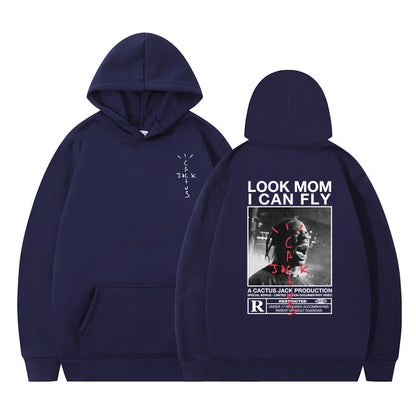 Travis Scott Cactus Jack Look Mom I Can Fly Graphic Hoodie