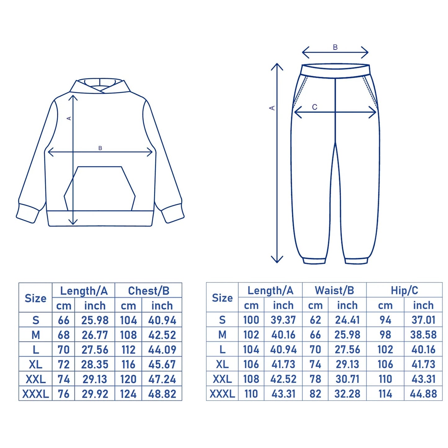 Unisex Essentials Hoodie and Sweatpants Tracksuit Set
