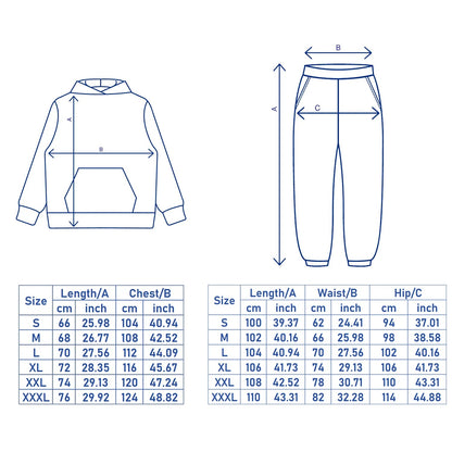 Unisex Essentials Hoodie and Sweatpants Tracksuit Set