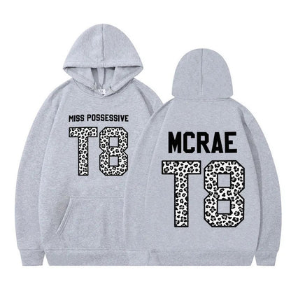 Tate McRae Miss Possessive Tour T8 Leopard Graphic Hoodie Men