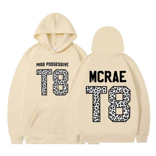 Tate McRae Miss Possessive Tour T8 Leopard Graphic Hoodie Men