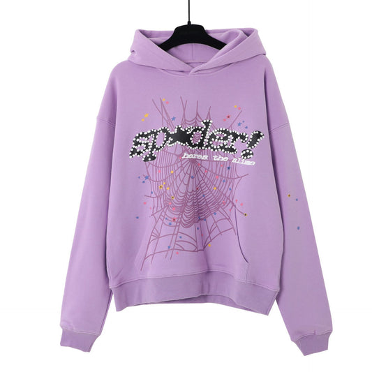 Sp5der Acai Hoodie for Men and Women Streetwear Pullover Hooded Sweatshirt
