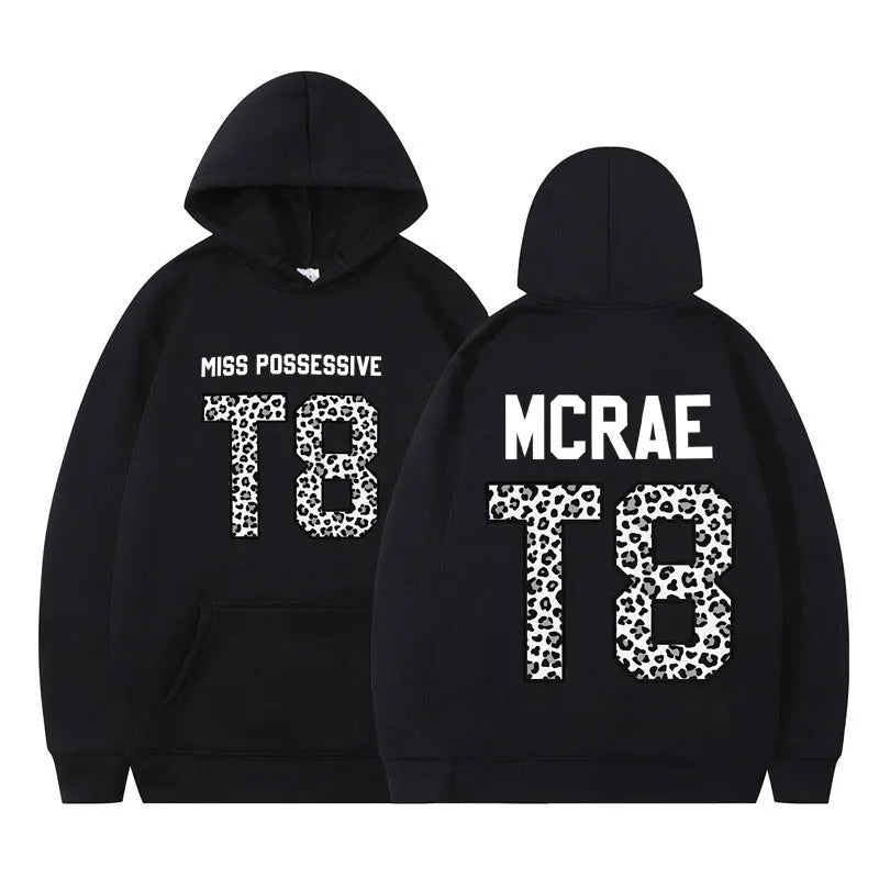 Tate McRae Miss Possessive Tour T8 Leopard Graphic Hoodie Men