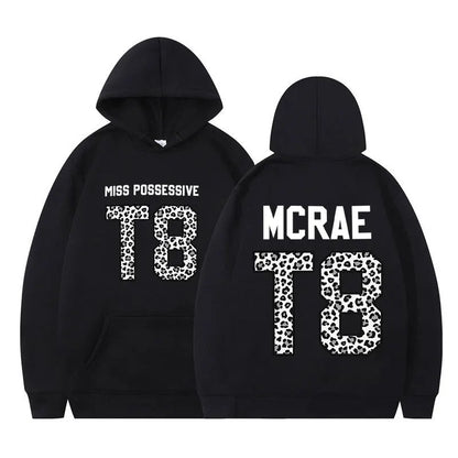 Tate McRae Miss Possessive Tour T8 Leopard Graphic Hoodie Men