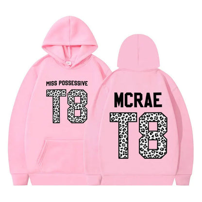 Tate McRae Miss Possessive Tour T8 Leopard Graphic Hoodie Men