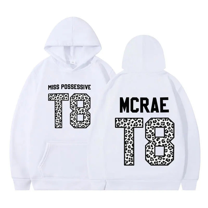Tate McRae Miss Possessive Tour T8 Leopard Graphic Hoodie Men