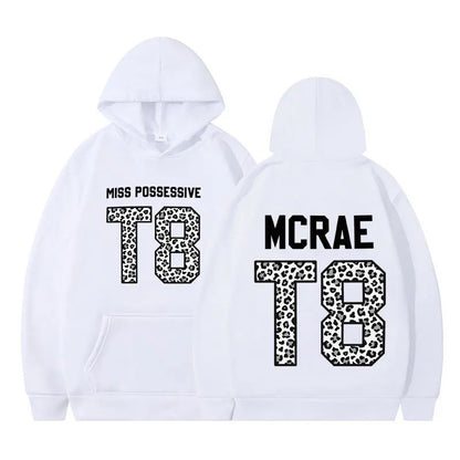 Tate McRae Miss Possessive Tour T8 Leopard Graphic Hoodie Men