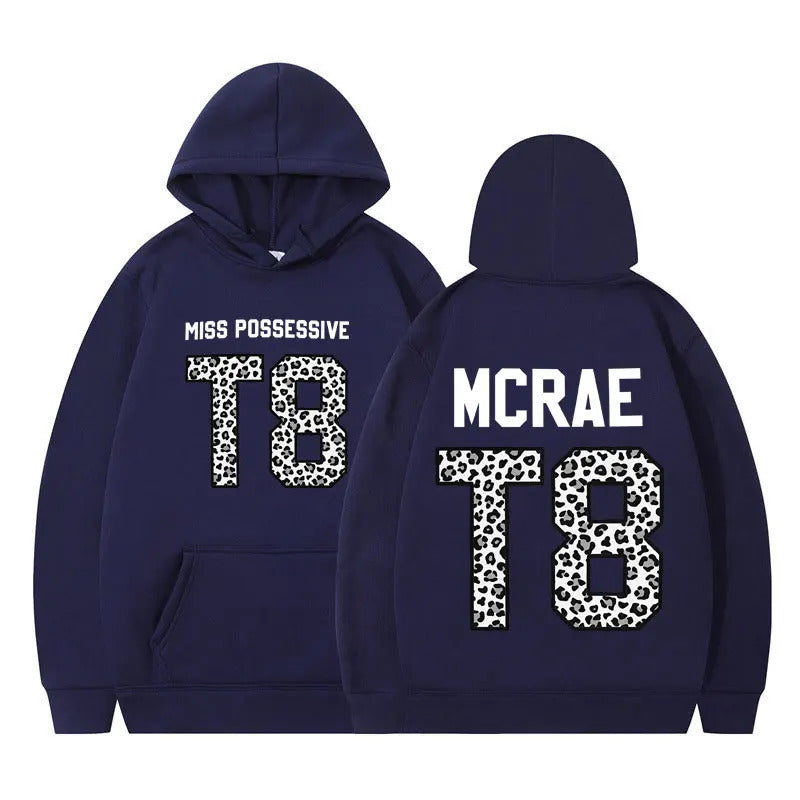 Tate McRae Miss Possessive Tour T8 Leopard Graphic Hoodie Men