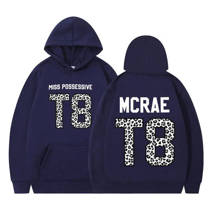 Tate McRae Miss Possessive Tour T8 Leopard Graphic Hoodie Men