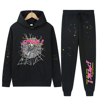 Sp5der Hoodie and Sweatpant Set Streetwear Sp5der Tracksuit