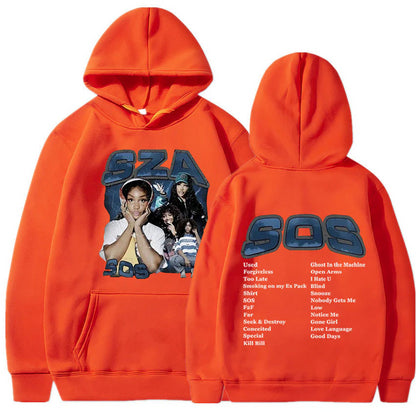 SZA SOS Good Days Hoodie Concert Tour SOS Music Album Print Hoodie