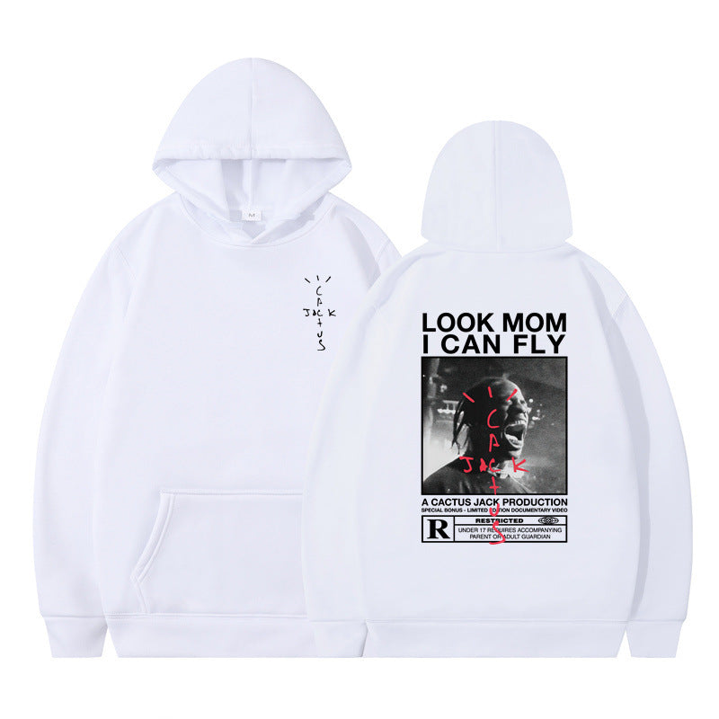 Travis Scott Cactus Jack Look Mom I Can Fly Graphic Hoodie