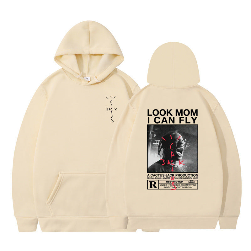Travis Scott Cactus Jack Look Mom I Can Fly Graphic Hoodie