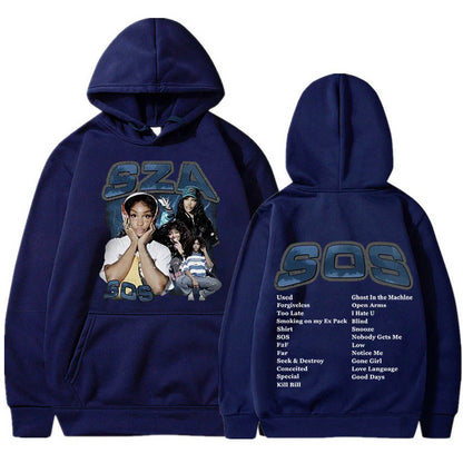 SZA SOS Good Days Hoodie Concert Tour SOS Music Album Print Hoodie