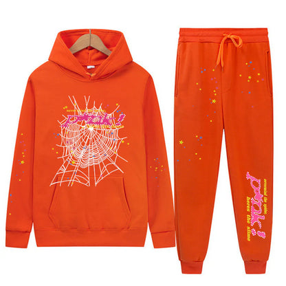 Sp5der Hoodie and Sweatpant Set Streetwear Sp5der Tracksuit