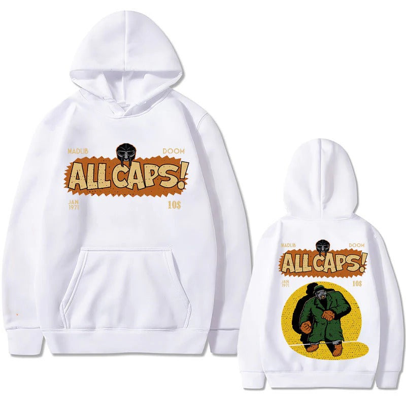 MF DOOM Hoodie Madlib Doom Print Hoodies Pullover Hoodie