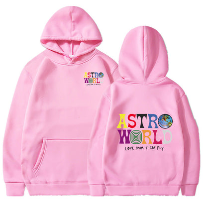 Travis Scott Hoodie Look Mon I Can Fly Astroworld Hoodie Streetwear for Men and Women