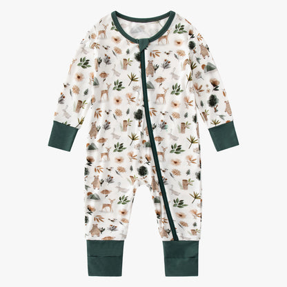 Bamboo Baby Pajamas Convertible Zipper Footie Pajamas Romper